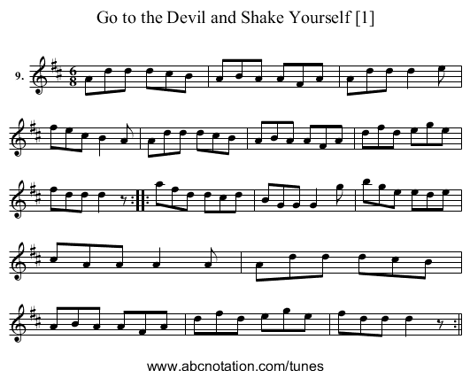 Go to the Devil and Shake Yourself [1] - staff notation