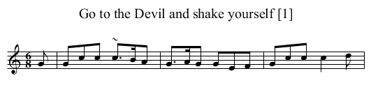 Go to the Devil and shake yourself [1] - staff notation