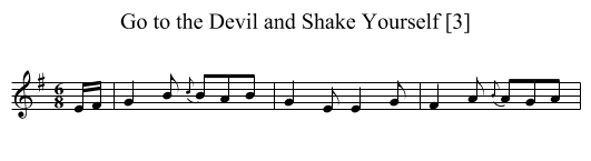 Go to the Devil and Shake Yourself [3] - staff notation