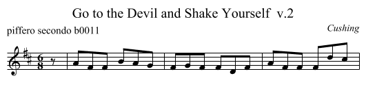 Go to the Devil and Shake Yourself  v.2 - staff notation