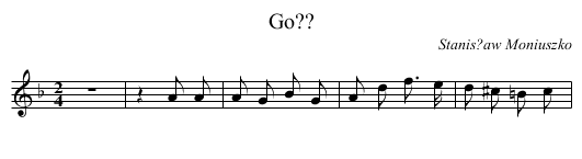 Go?? - staff notation
