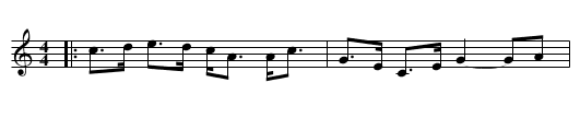 Goat Fell - staff notation