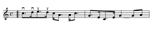 GOAT FELL - staff notation