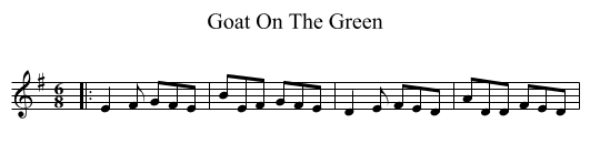 Goat On The Green - staff notation
