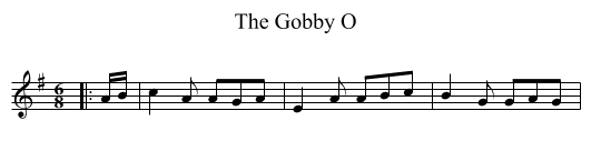 Gobby O, The  - staff notation