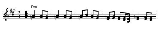 Gocino Kolo - staff notation