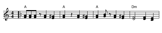 Gocino Kolo - staff notation