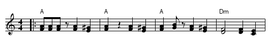 Gocino Kolo - staff notation