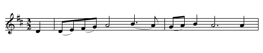 God Bless the Master - staff notation