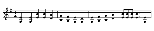 God Rest Ye Merry Gentlemen - staff notation