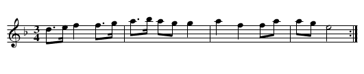 Godnattlåten - staff notation