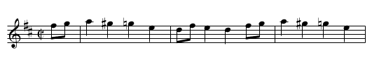 Going across the Sea - staff notation