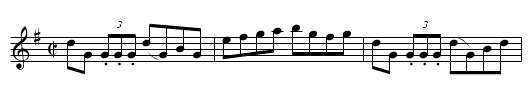 Going To The Fair  (reel)     1412 - staff notation