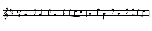 Going to the Well for Water - staff notation
