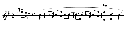 Gökpolskan - staff notation