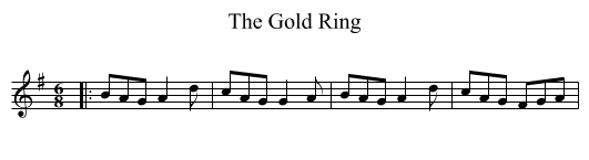 Gold Ring, The - staff notation