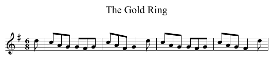 Gold Ring, The - staff notation