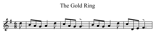 Gold Ring, The - staff notation