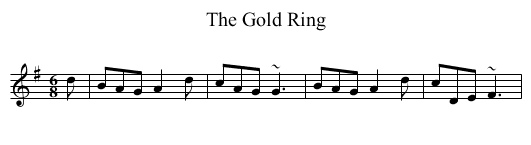 Gold Ring, The - staff notation