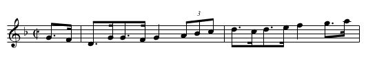Golden Castle, The - staff notation