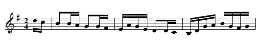 Golden Gate - staff notation