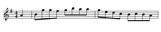 Golden Hair - staff notation