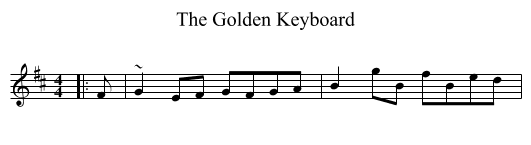 Golden Keyboard, The  - staff notation