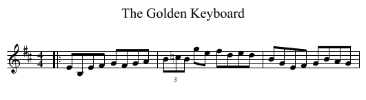 Golden Keyboard, The  - staff notation