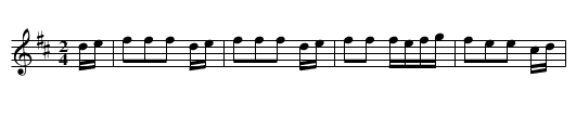 Golden Slippers - staff notation