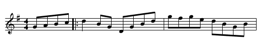 Golden Wedding - staff notation
