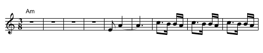 Goldensteyn Khosidl - staff notation