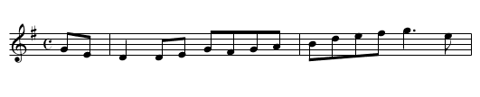 Gold-Haired Maid, The - staff notation
