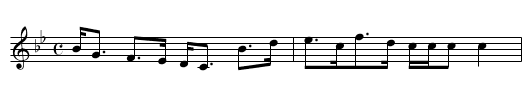 Gollochy's Farewell - staff notation