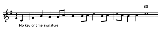 Good fellow still. JBa.75, A - staff notation