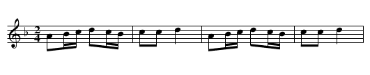Good Lord Scroope alias Hughie Graham - staff notation