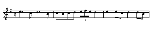 Good Morning to Your Nightcap - staff notation