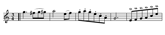 Good Night Waltz - staff notation