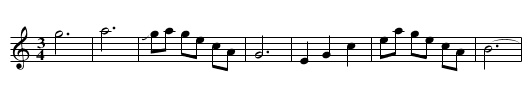 Good Night Waltz - staff notation