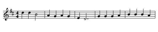 Goodbye Old Friend - staff notation