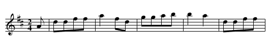 Goodman's Quadrilles Figure 4 - staff notation