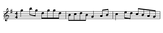 Good-Natured Man, The - staff notation