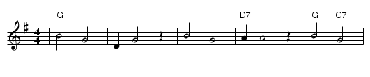 Good-Night, Ladies - staff notation