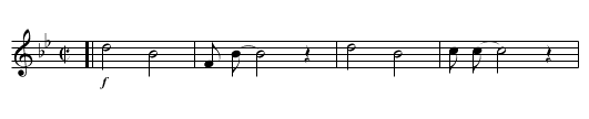 Good-Night, Ladies - staff notation