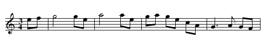 Goodnight Waltz - staff notation