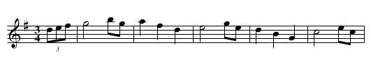 Goose's Minuet, The - staff notation