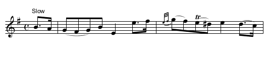 Gordon Castle [4] - staff notation