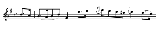 Gordon Castle [4] - staff notation