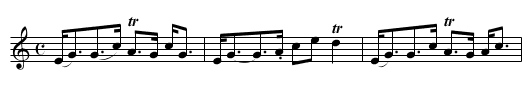 Gordon Castle, a Strathspey - staff notation
