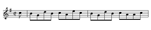 Gordon Castle.    JJo5.113 - staff notation