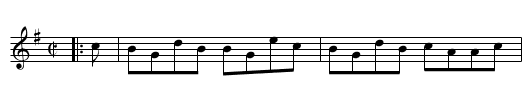 Gordon Castle. Ru1.194 - staff notation